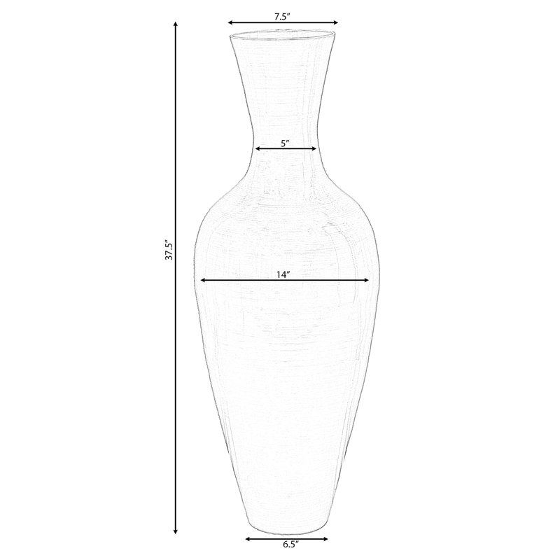 Dakota Fields Claxton Handmade Wood Floor Vase & Reviews Wayfair